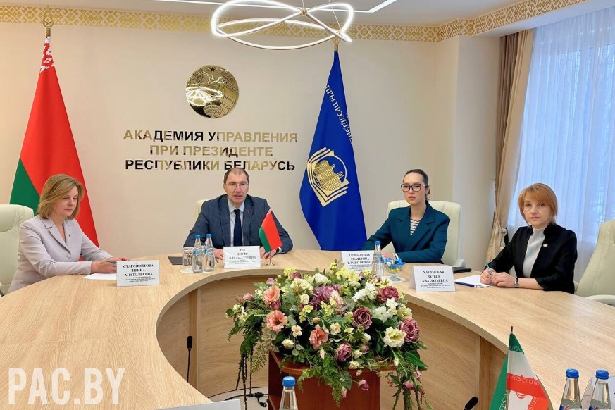 Leadership of the Presidential Academy Meets with the Ambassador Extraordinary and Plenipotentiary of Iran to the Republic of Belarus