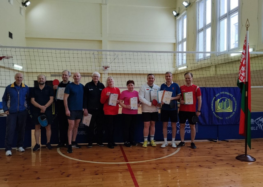 Состоялось первенство Академии управления по настольному теннису среди работников